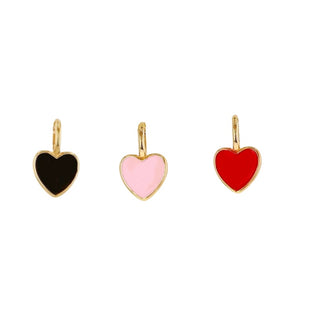 Small Enamel Heart Charm