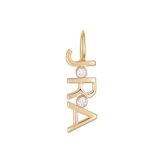 Initials + Stone Charm