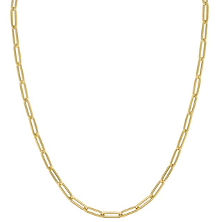 Medium 14K Gold Paper Clip Chain
