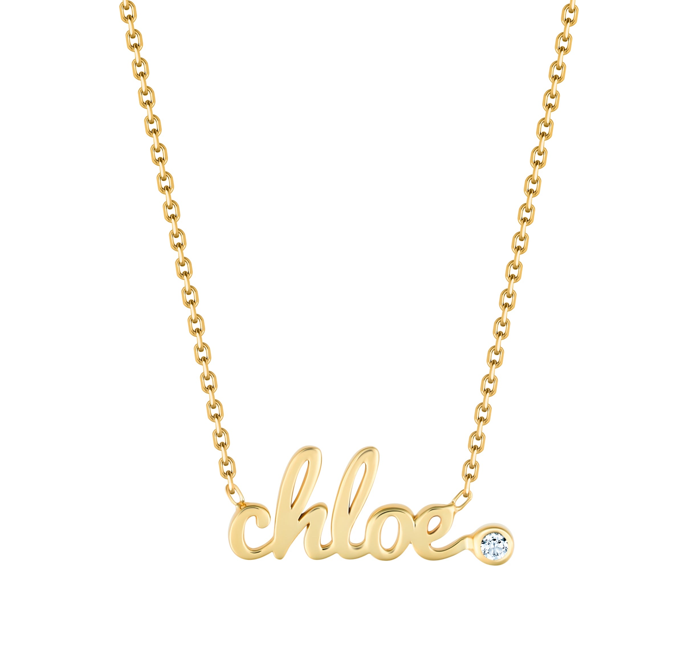 Gold Name Necklace Custom Made Gold Name Necklace Custom