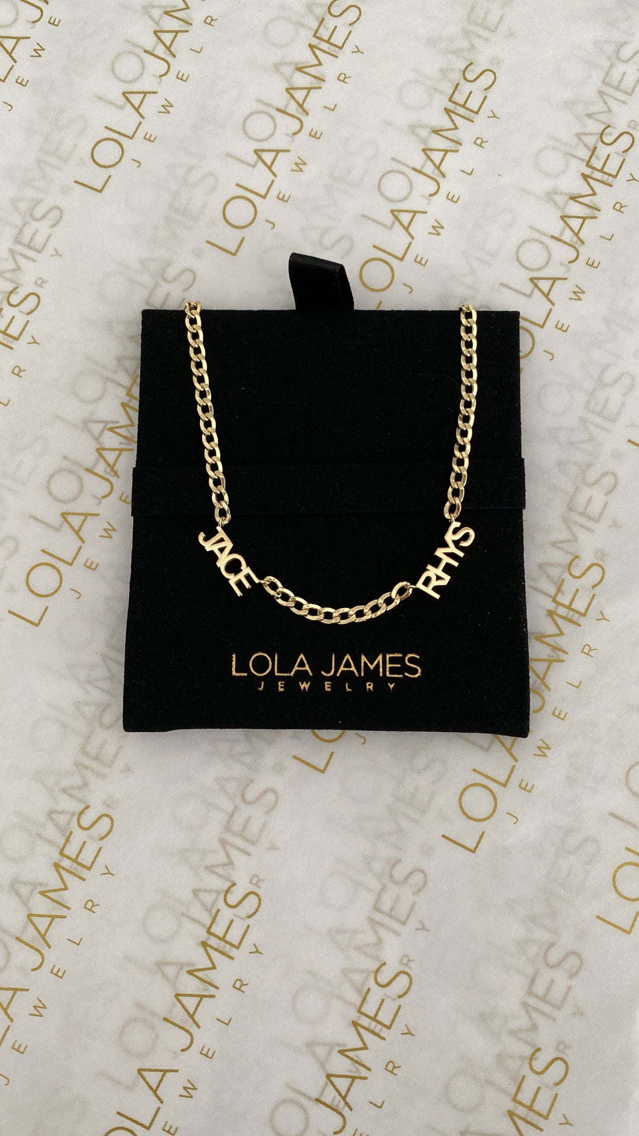 Small Cuban Link Multi Name Necklace