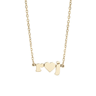 Mini Me Heart - 14K Gold Personalized Custom Necklace - Lola James Jewelry