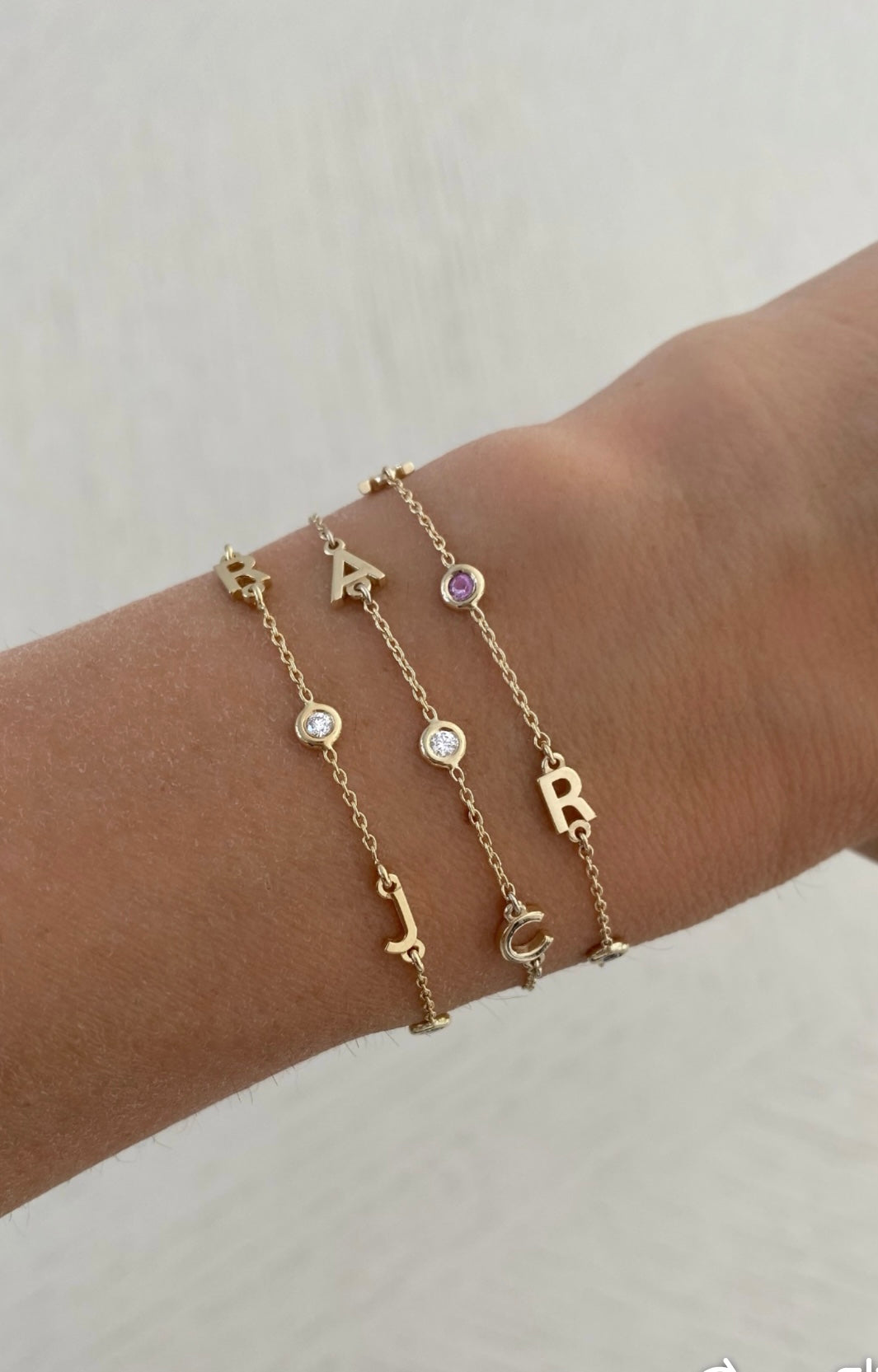 Silver Anklets Anklet With Boyfriend's Initial Sterling