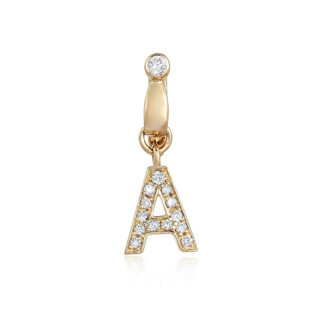 Mini Diamond Letter Charm