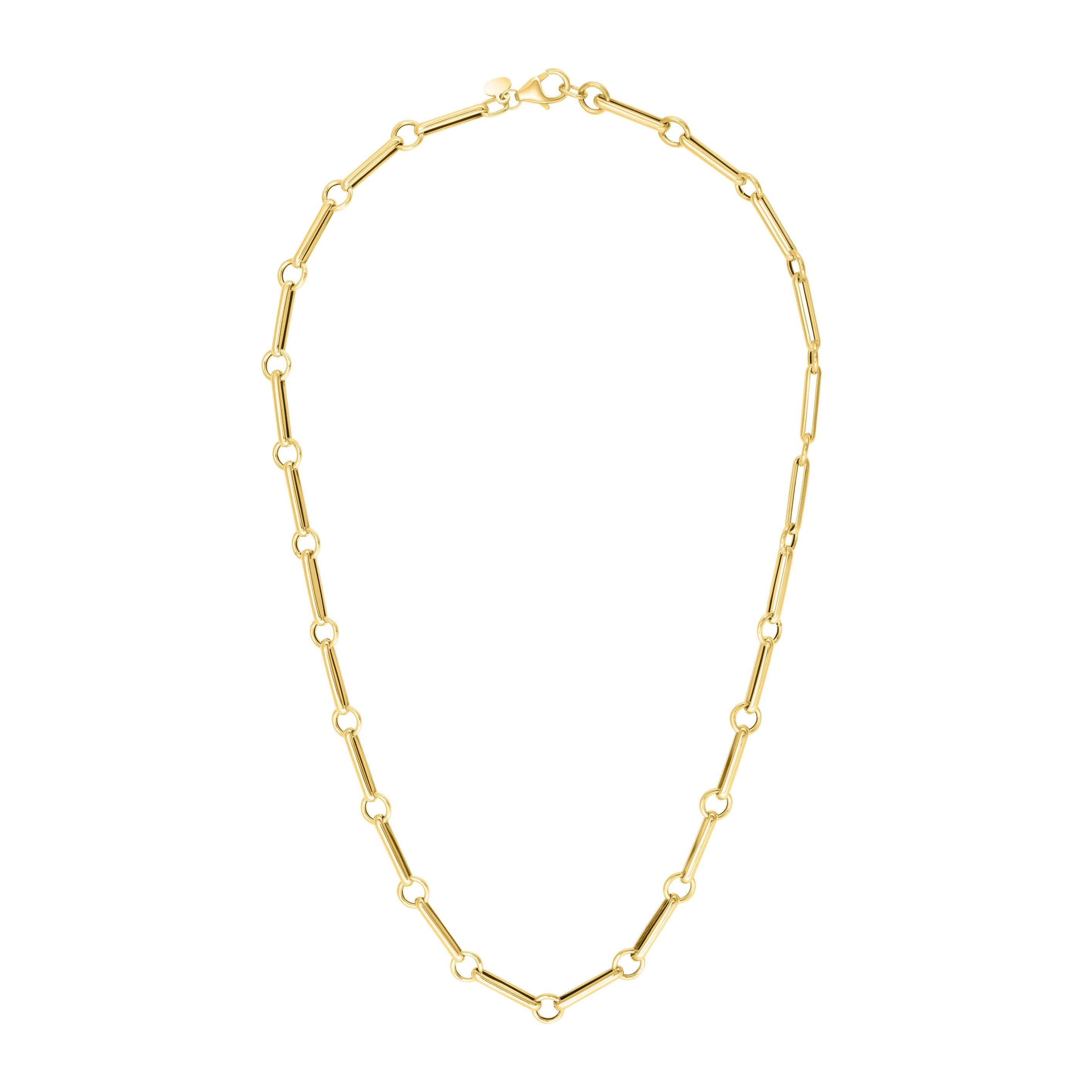 Gold Elongated Link Chain