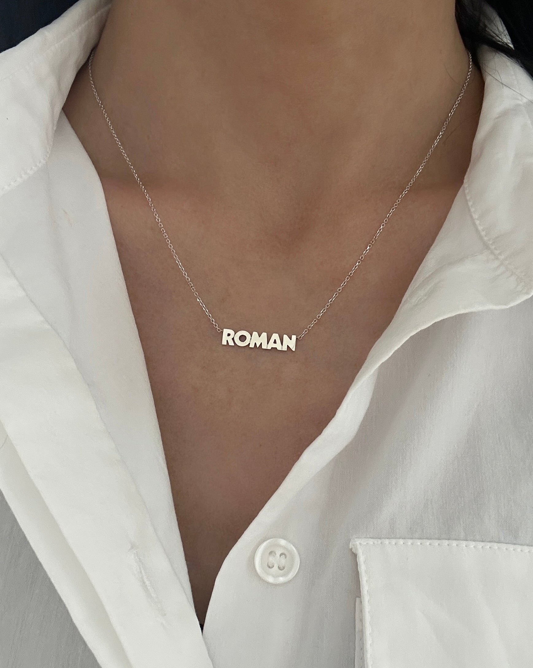 Uppercase Name Necklace