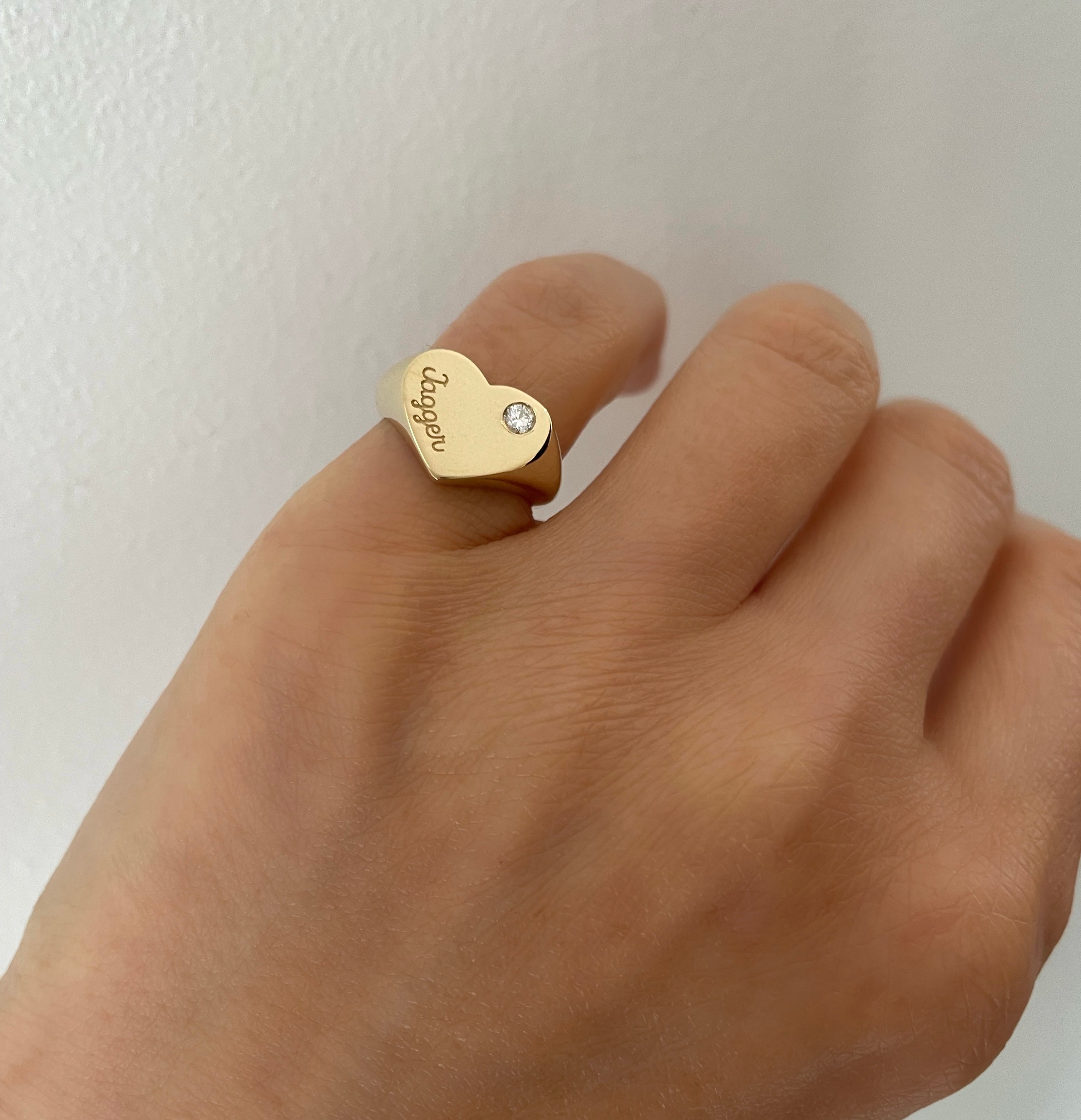 Heart Signet Ring