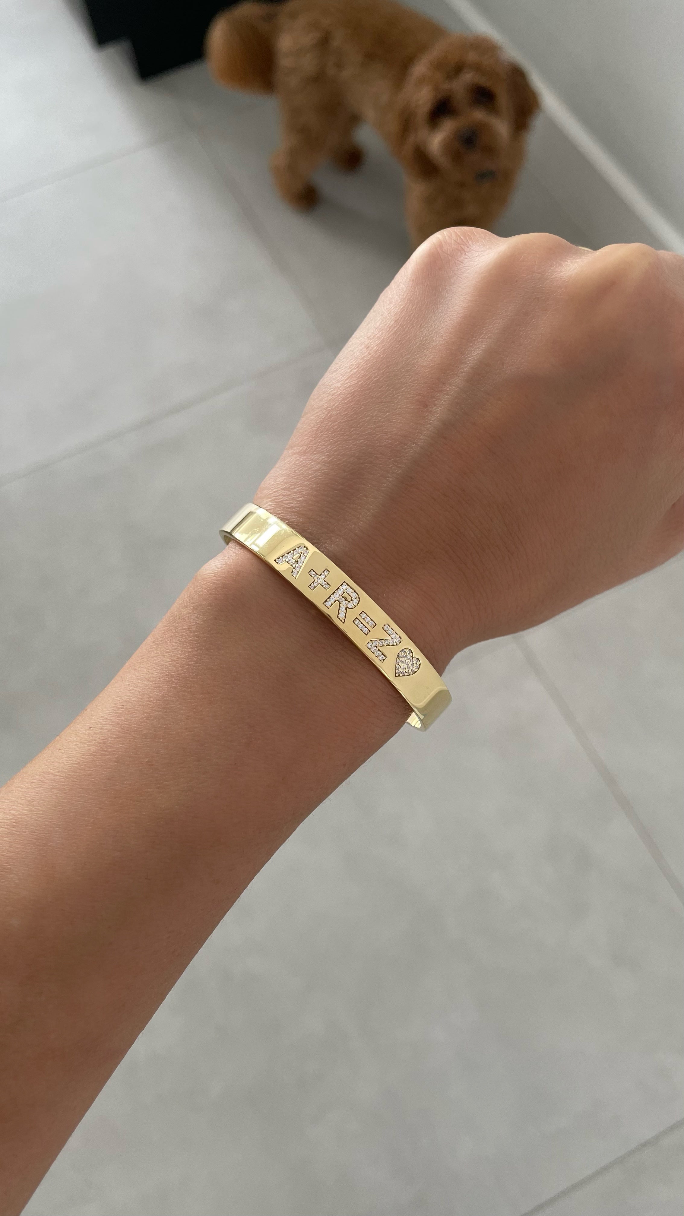 Diamond Personalized Cuff