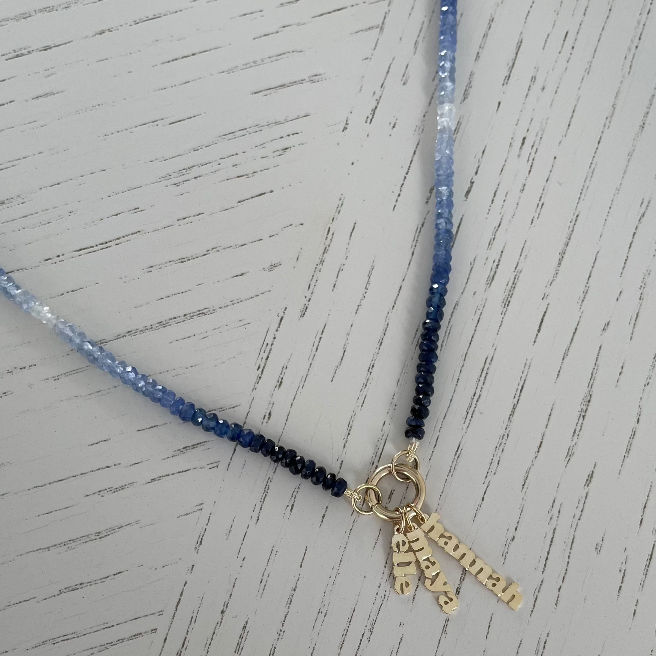 Ombre Blue Sapphire Necklace