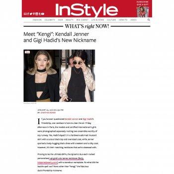 InStyle - Kendall Jenner + Gigi Hadid