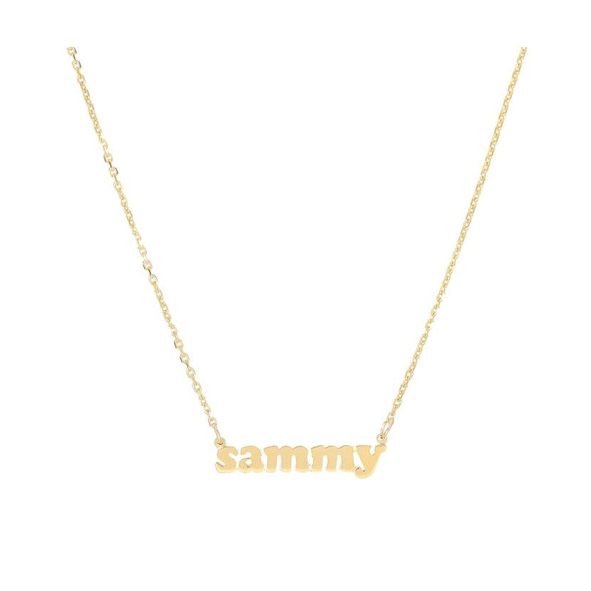 Me Mini- Personalized 14K Gold Custom Necklace- Lola James Jewelry 