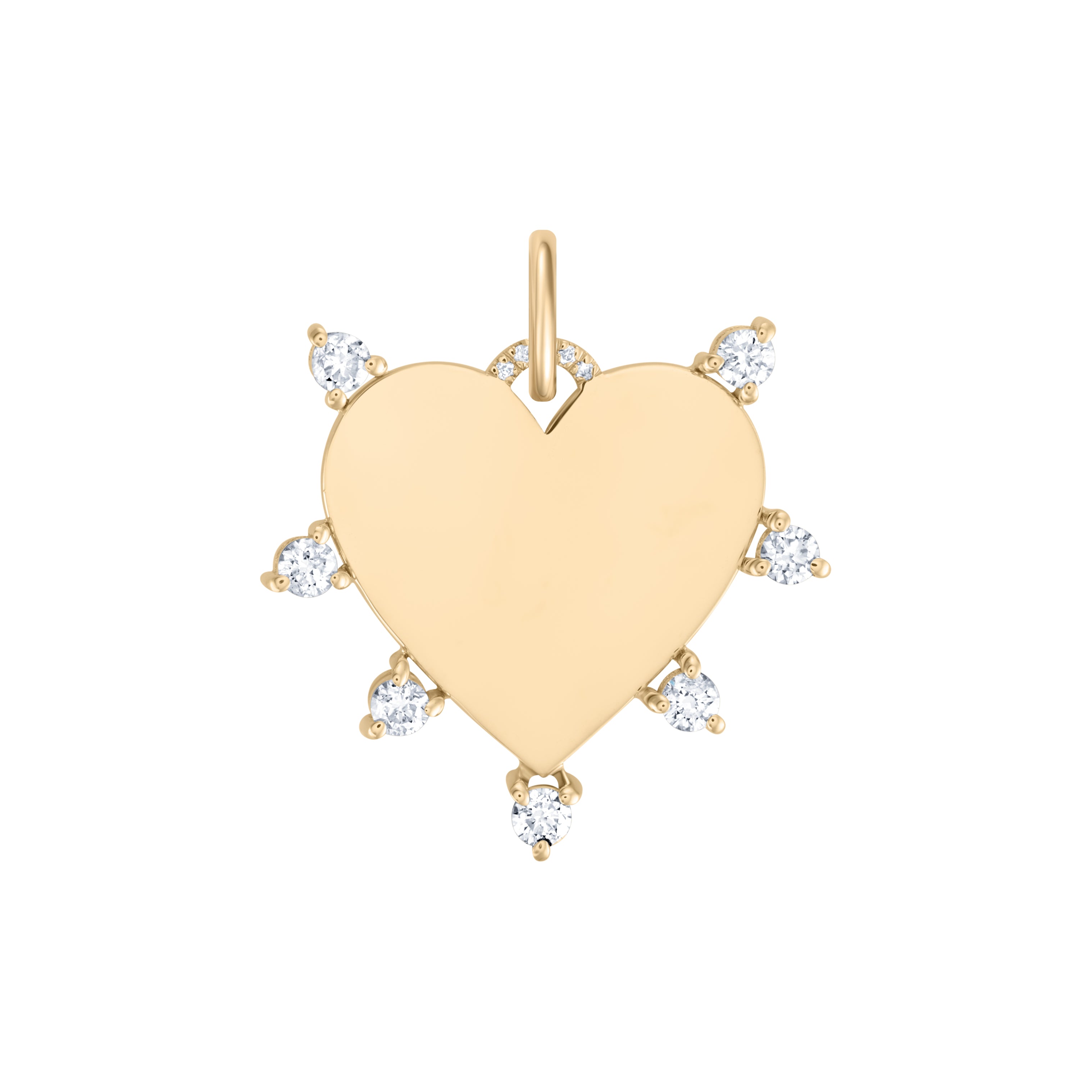Heart Charm with Stones