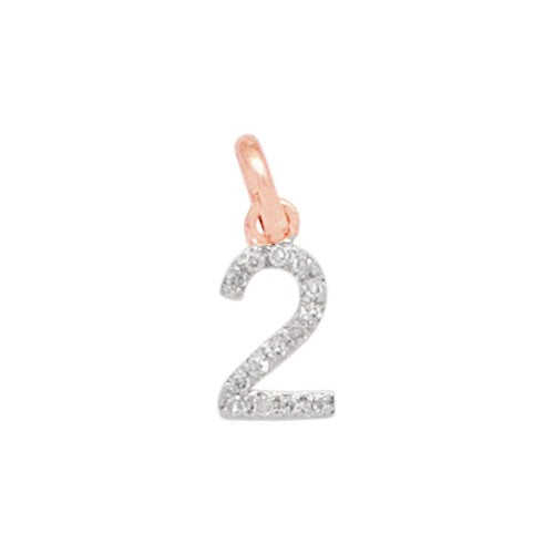 Small Diamond Number Charm