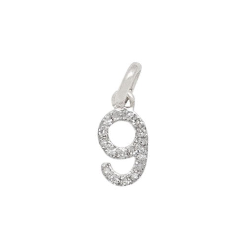 Small Diamond Number Charm