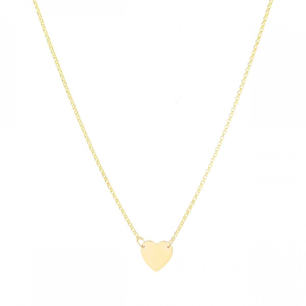 Fall In Love- 14K Gold Heart Necklace- Lola James Jewelry 