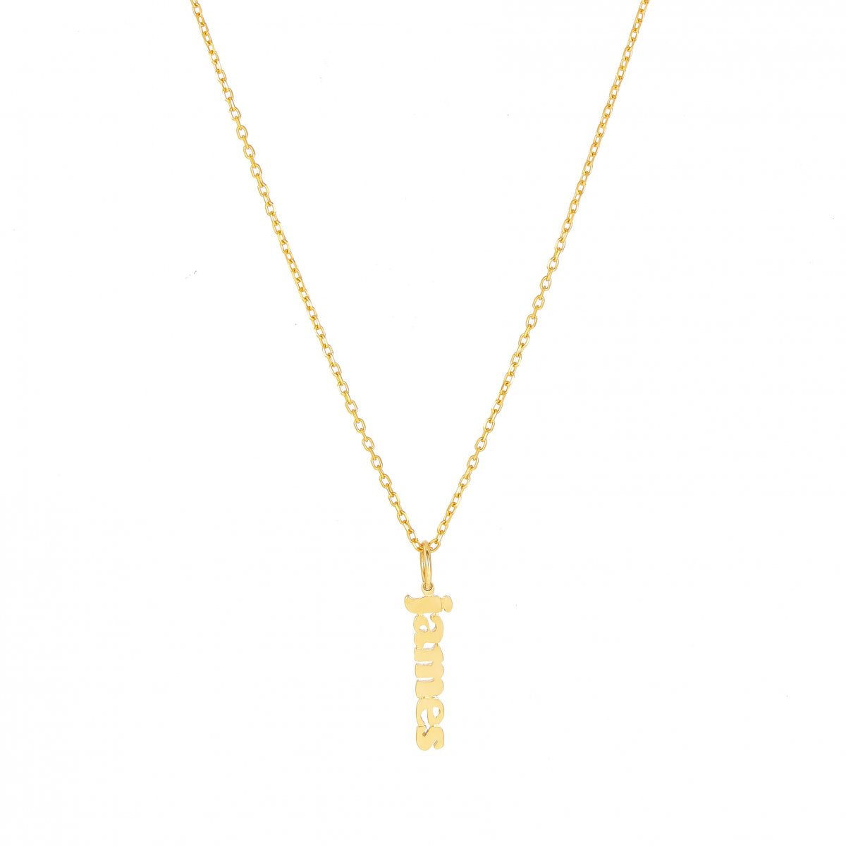 Mini Me Single Tag - 14K Custom Name Charm For Necklace - Lola James Jewelry
