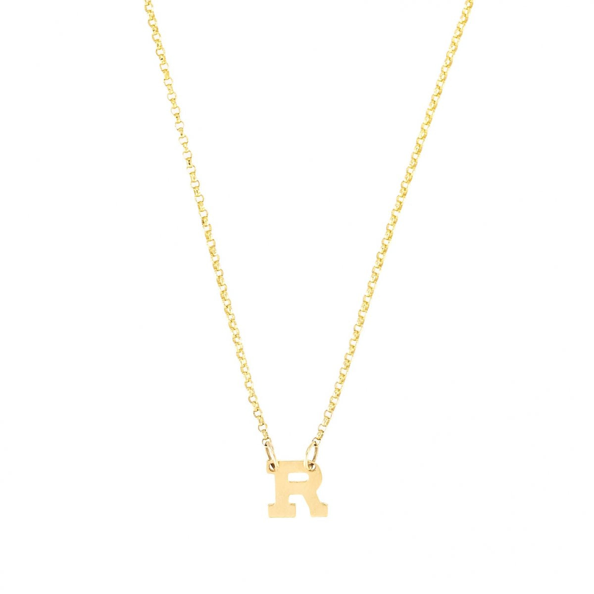 Mini Initial- Mini Initials 14K Gold Necklace- Lola James Jewelry 