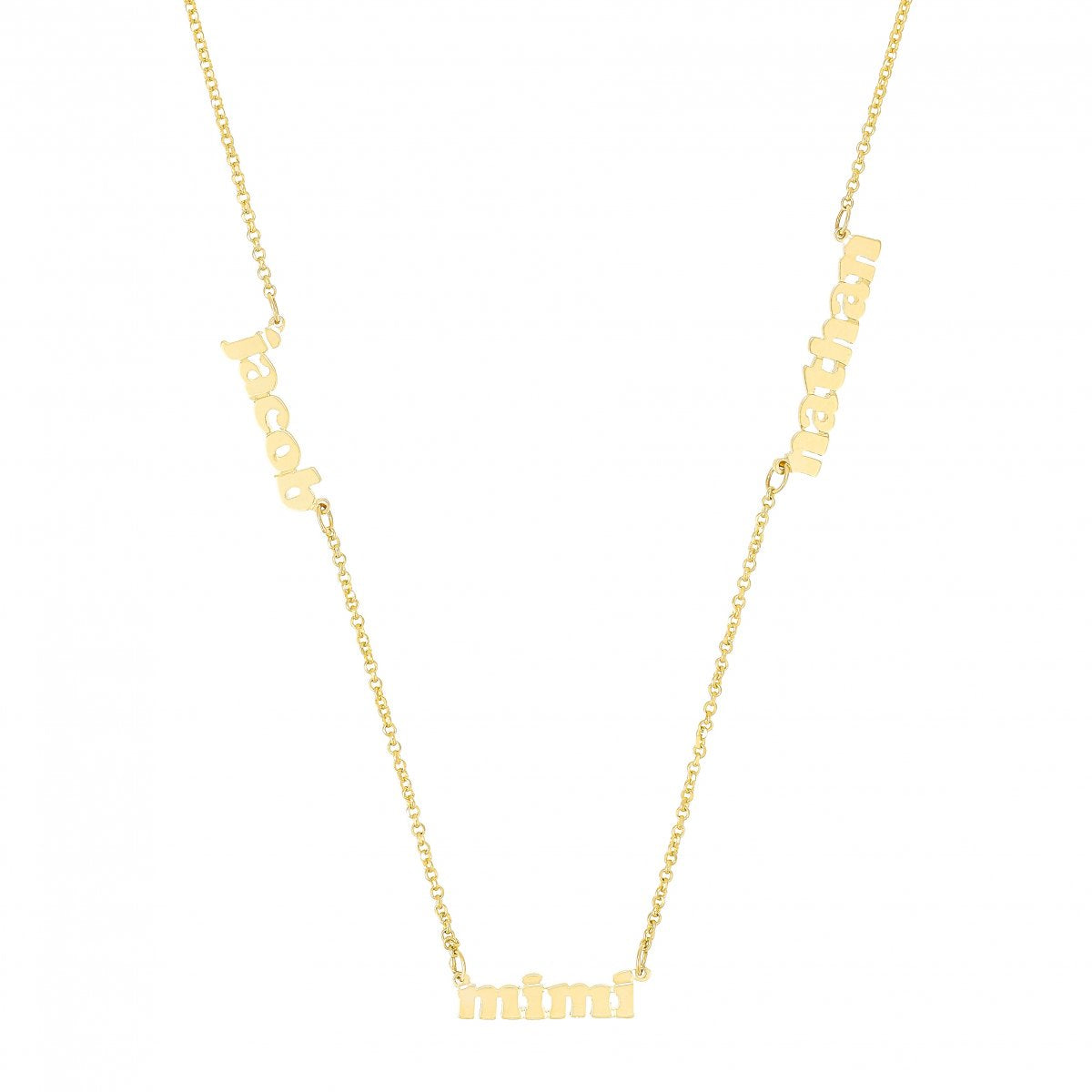 Mini Me Multi Name Short - Personalized Name Necklace - Lola James Jewelry