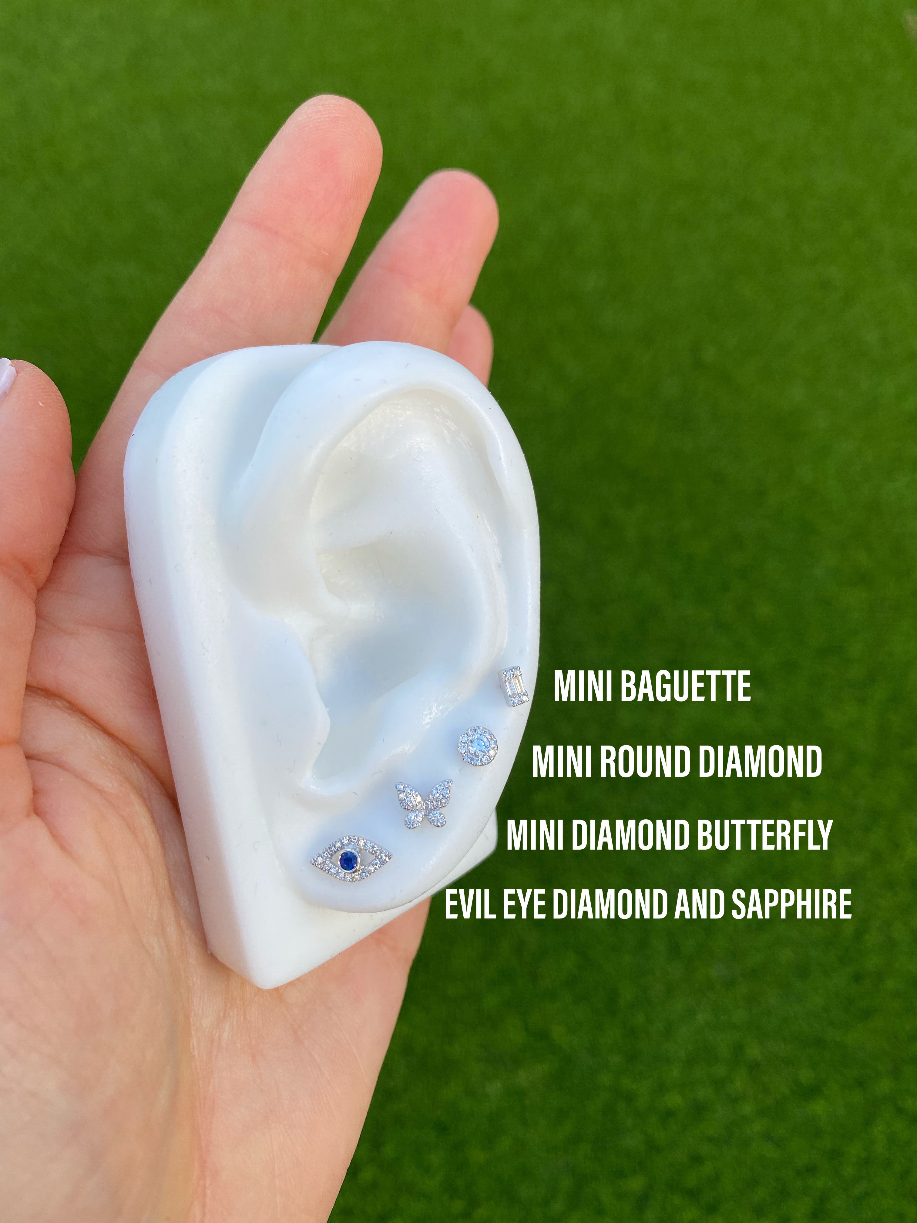 Mini Diamond Butterfly Stud