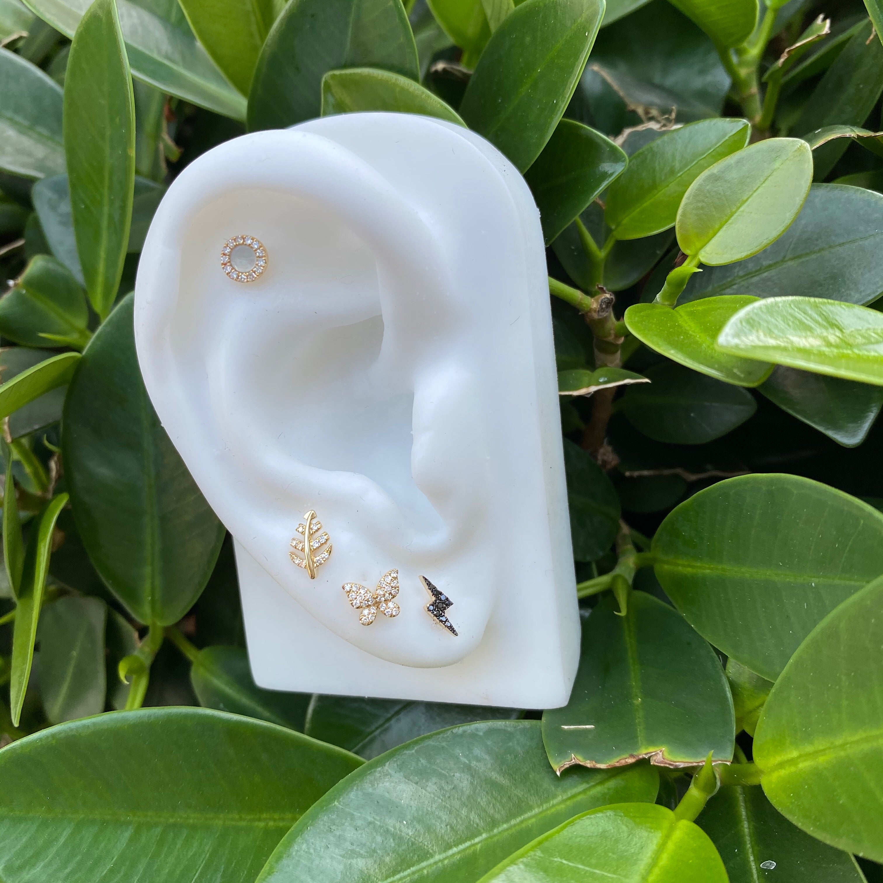 Mini Diamond Butterfly Stud